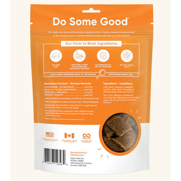 Open Farm Dehydrated Pork Dog Treats 4.5oz