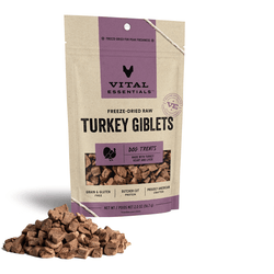 Vital Essentials Turkey Giblets Dog Treats 2oz (Shelter to Soldier Donation)