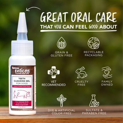 Tropiclean Teeth Cleaning Gel For Dogs - Bacon Flavored