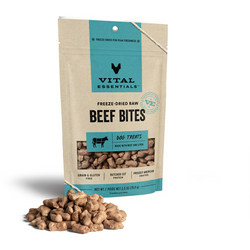 Vital Essentials Beef Bites Dog Treats 6.2oz (Shelter to Soldier Donation)