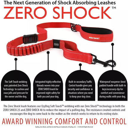 Ezy Dog Zero Shock Lite Leash 72in