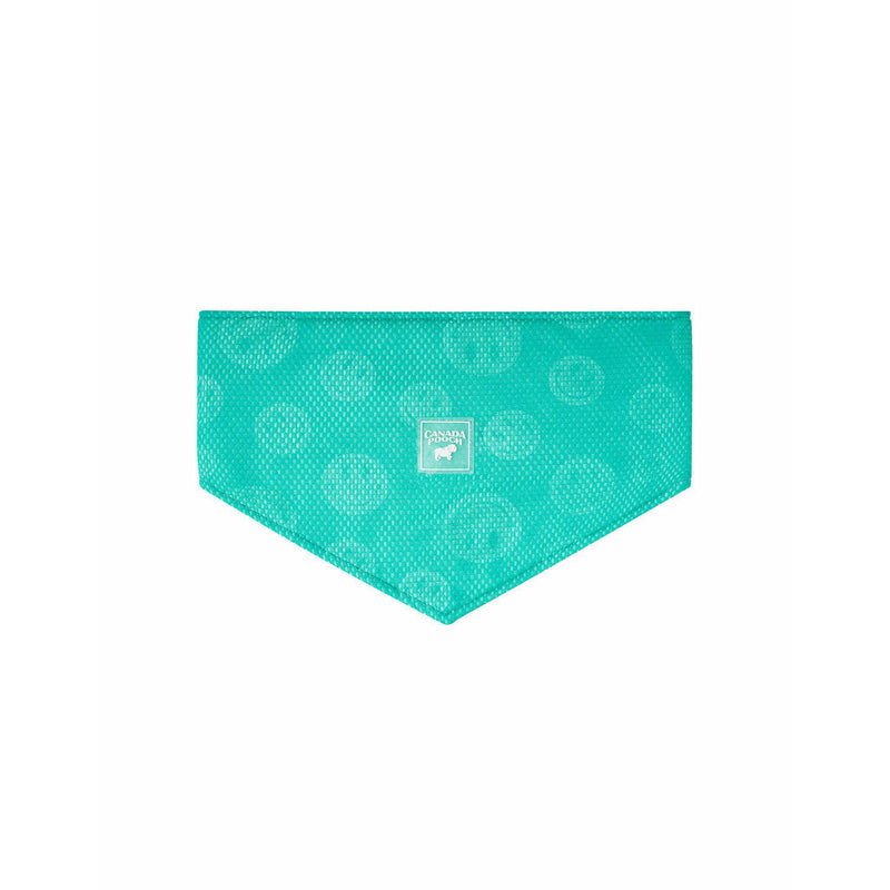 Canada Pooch Cooling Bandana Wet Reveal green