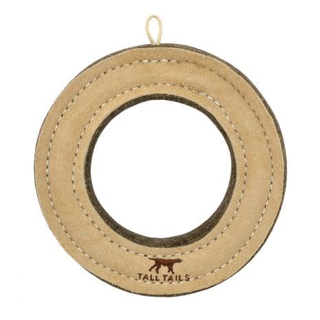Tall Tails 7" Natural Leather Wool ring