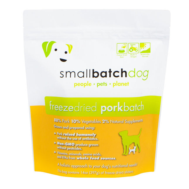 Smallbatch Dog Freeze Dried Sliders - Pork 14oz