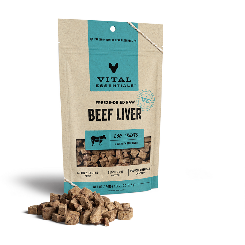 Vital Essentials Beef Liver Dog Treats 2.1oz (Shelter to Soldier Donation)