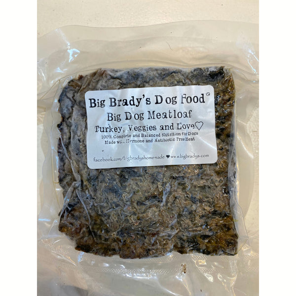 Big Brady's Dog Food - Turkey & Vegetable 1lb Meatloaf