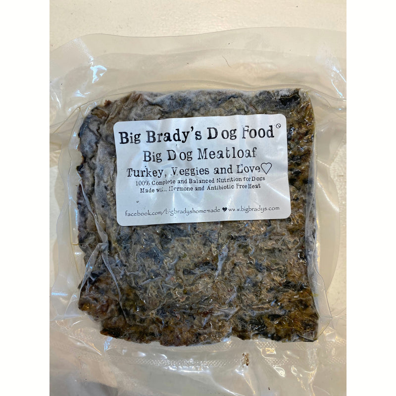 Big Brady's Dog Food - Turkey & Vegetable 1lb Meatloaf