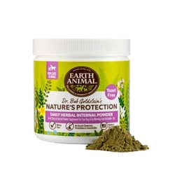 Earth Animal Natures Protection Flea and Tick Free INTERNAL Powder yeast free 8oz