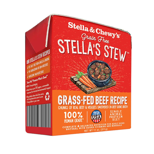 Stella & Chewy's Dog Tetra Pack Stella's Stew Grass-Fed Beef 11oz