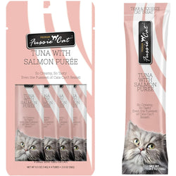 Fussie Cat Tuna with Salmon Puree Treat