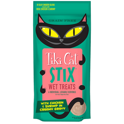 Tiki Cat Stix Wet Treats Chicken & Shrimp GF