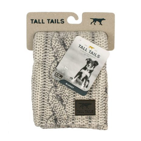 Tall Tails Cable Knit Blanket 30x40