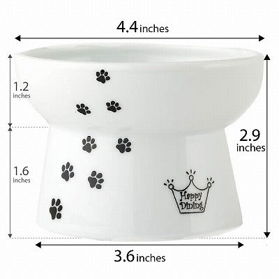 Necoichi Raised Cat Bowl