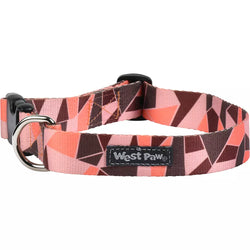 West Paw Outings Collar - Pink Fractal