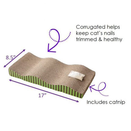 Spot wave cat scratcher