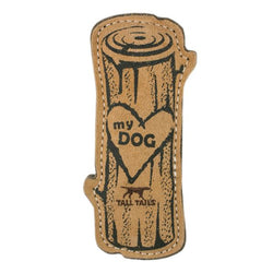 Tall Tails 9" natural leather dog log