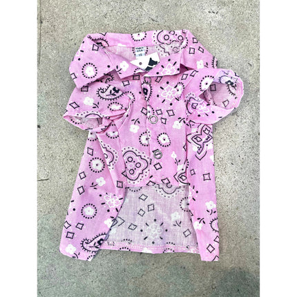 Canine Brands Paisley Prints Shirt Pink