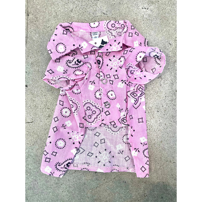Canine Brands Paisley Prints Shirt Pink