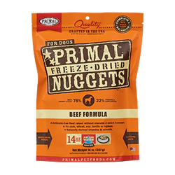 Primal Dog Freezedried Nuggets Beef 14oz