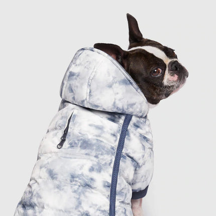 Canada Pooch Prism Puffer Grey Tye Dye Jacket