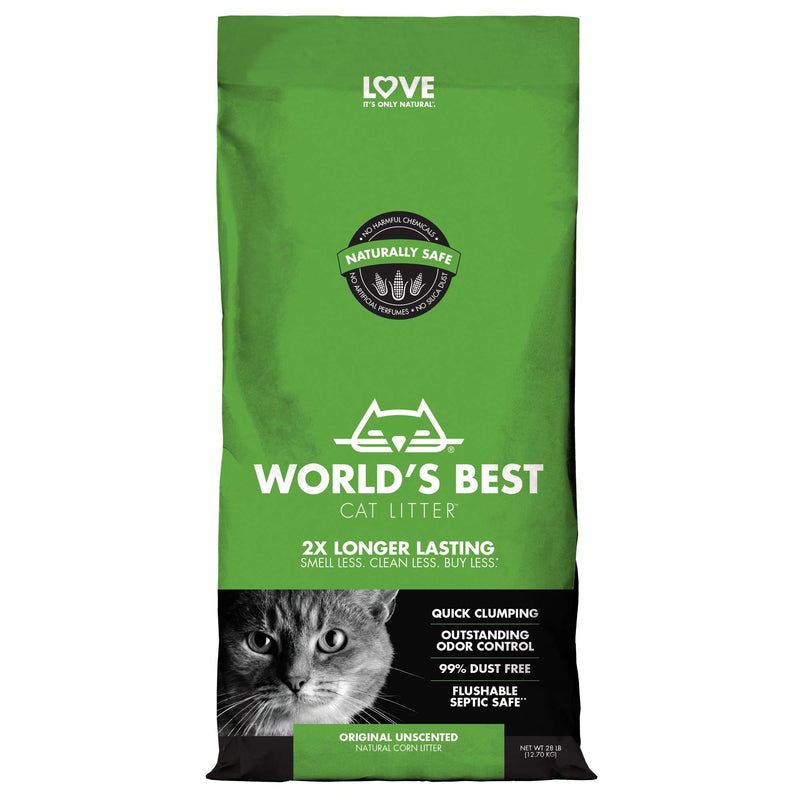 Worlds Best Original Litter Unscented Green
