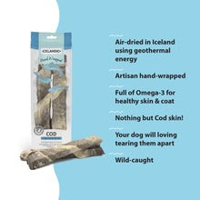 Icelandic - Hand Wrapped Long Cod Chew Sticks for Dogs