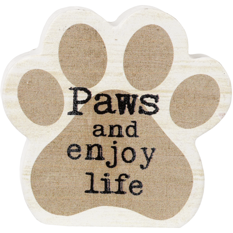 Ganz "paws and enjoy life" plaque