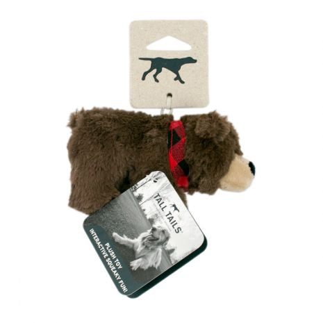 Tall Tails 9" Plush Bear Toy w Squeaker