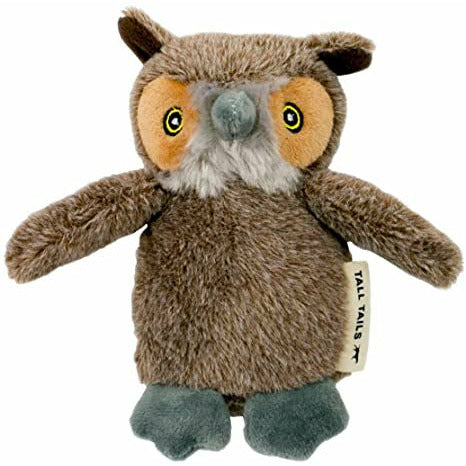 Tall Tails Plush Owl w/Squeaker 5"