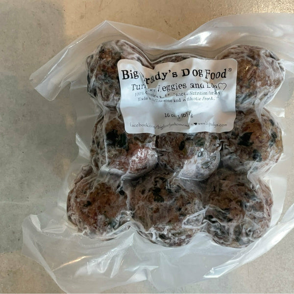 Big Brady's Dog Food - Turkey & Vegetable Meatballs