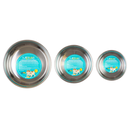 Messy Mutts Heavy Stainless Steel Bowl with Removable Silicone Base