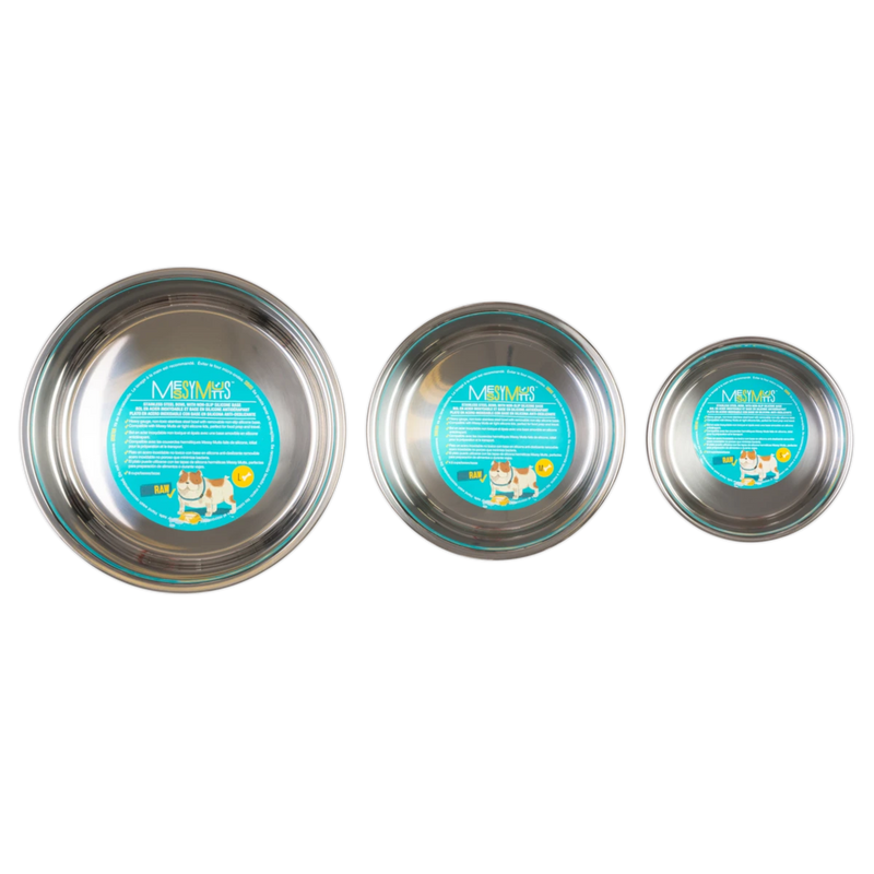 Messy Mutts Heavy Stainless Steel Bowl with Removable Silicone Base