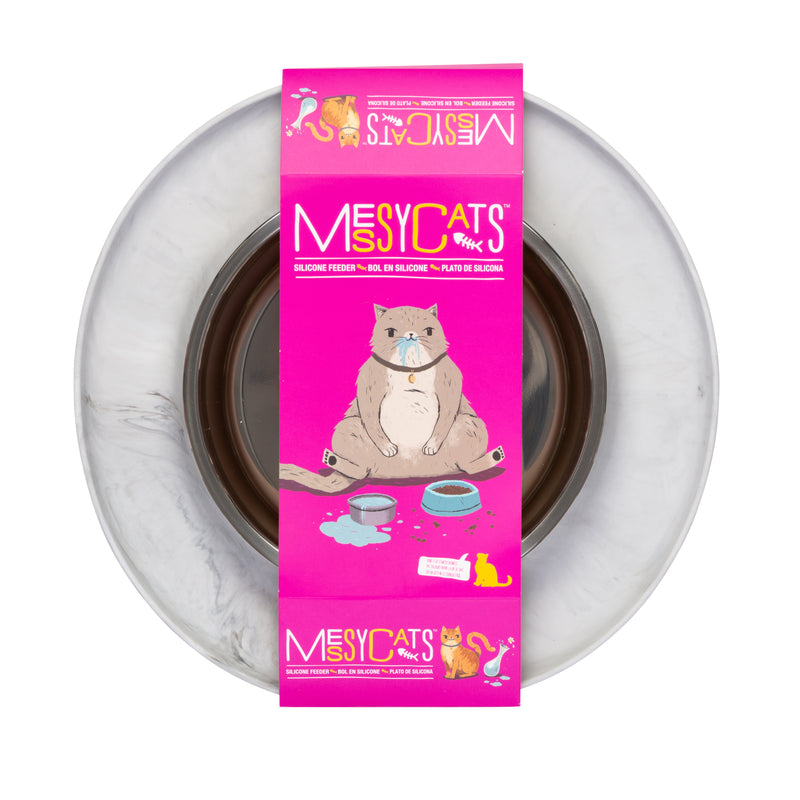 MessyCats Silicone Feeder - Marble