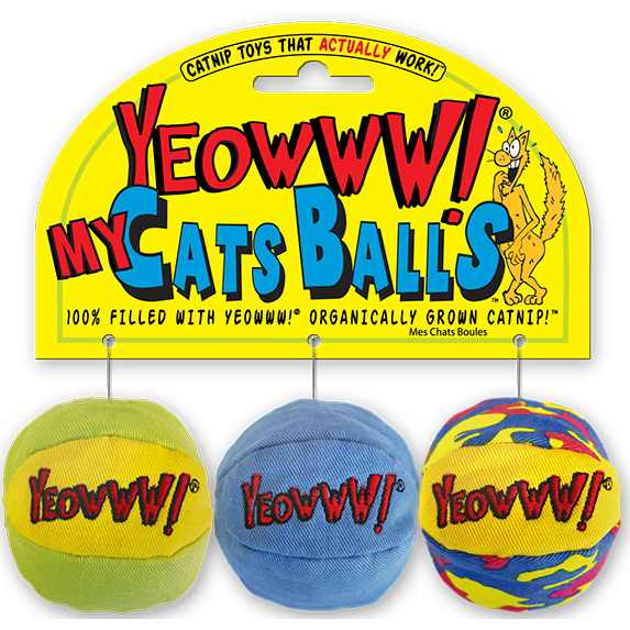 Yeowww My Cats Balls Cat Toy