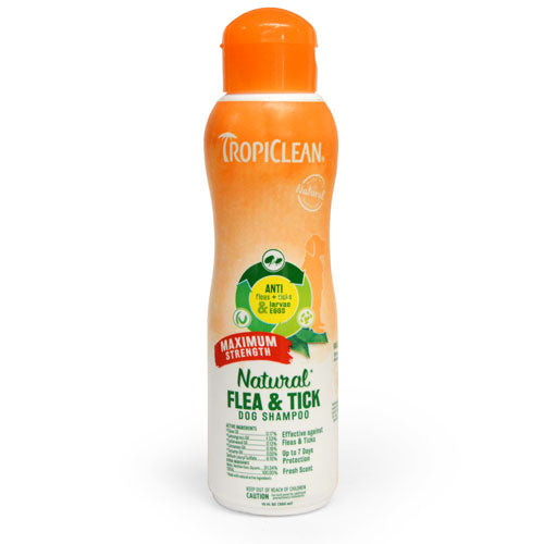 Tropiclean Flea & Tick Shampoo Maximum strength 20oz