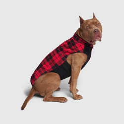 Canada Pooch Thermal Tech Fleece Red Plaid jacket