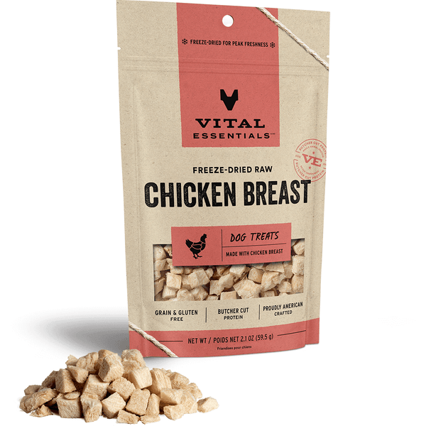 Vital Essentials Chicken Breast Dog Treats 2.1oz (Shelter to Soldier Donation)