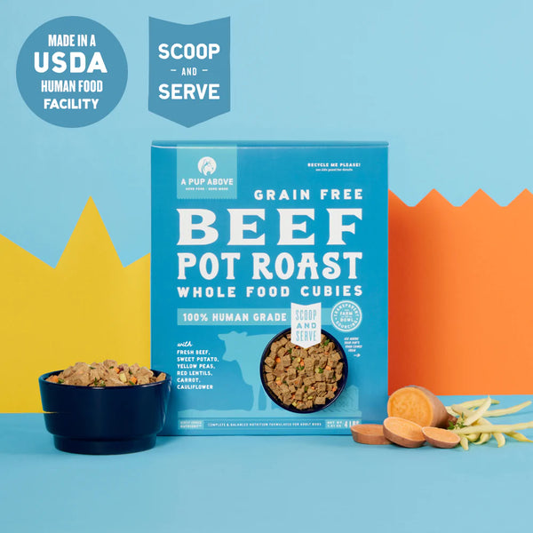 A Pup Above Beef Pot Roast Whole Food Cubies - Grain Free