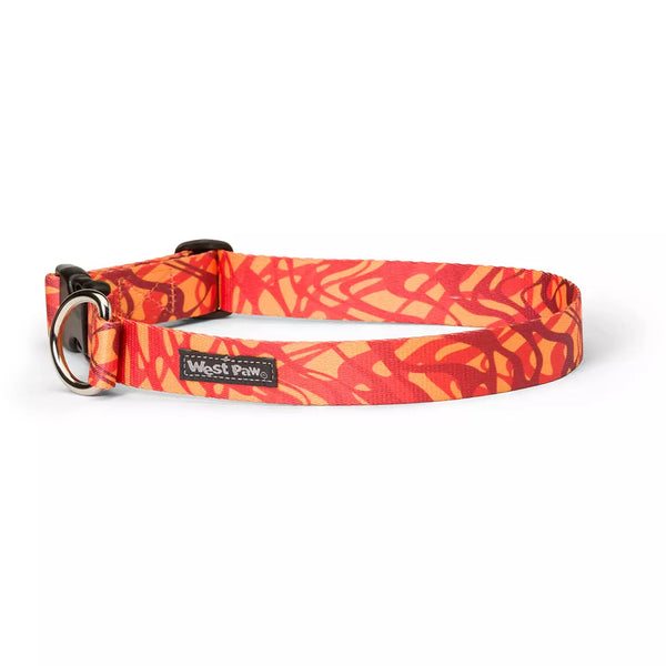 West Paw Outings Collar - Zebra Fire