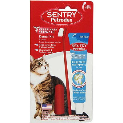 Sentry Pedtrodex Dental Kit Malt Flavor Cat