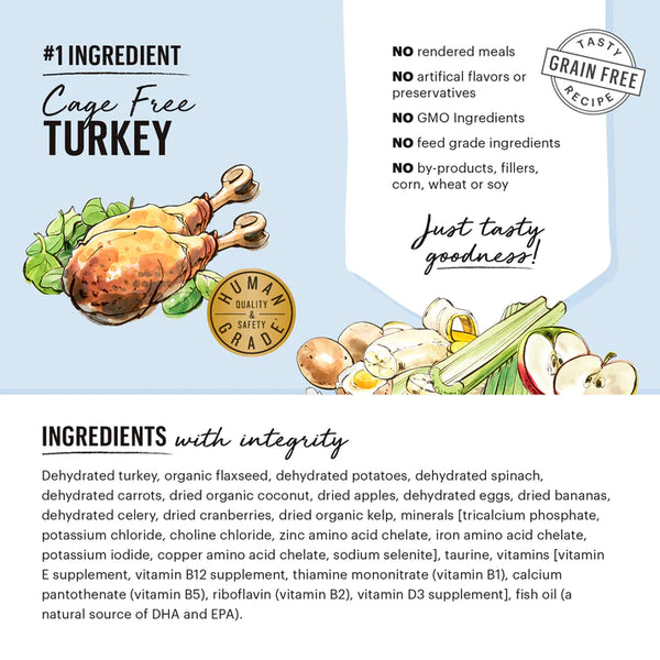 The Honest Kitchen: Grain Free Dehydrated Dog Food - Turkey Recipe