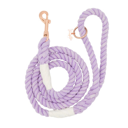 Sassy Woof Rope Leash - Lavender