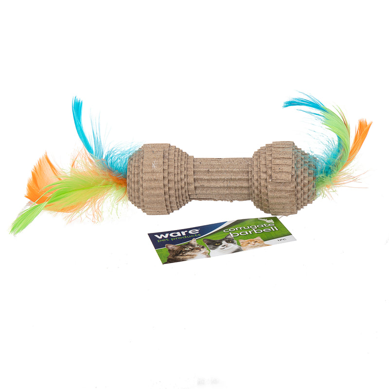Ware Corrugated Barbell Cat Toy