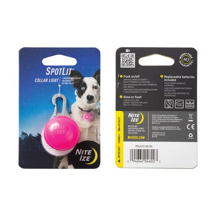 Nite Ize SpotLit Collar Light - Pink