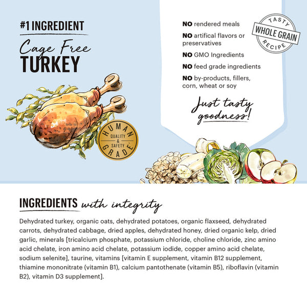 The Honest Kitchen: Dehydrated Dog Food - Whole Grain Turkey Recipe