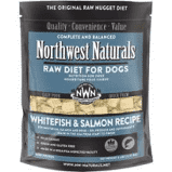 Northwest Naturals Frozen Raw Nuggets Whitefish & Salmon 6lb