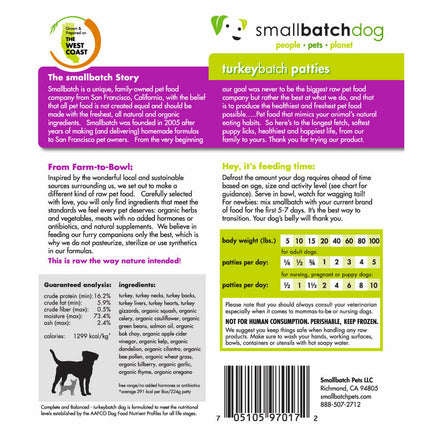 Smallbatch Dog Frozen - Turkey