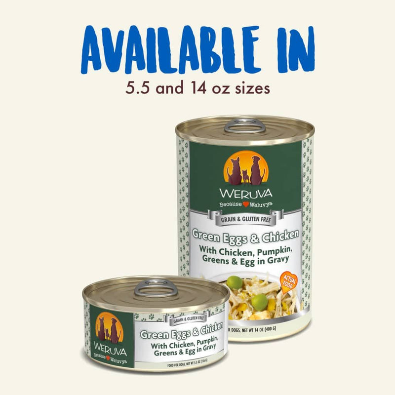 Weruva dog can Green Eggs Chicken 14oz