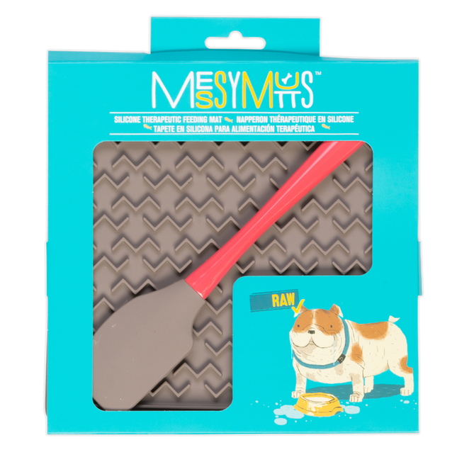 Messy Mutts Therapeutic feeding mat with spatula