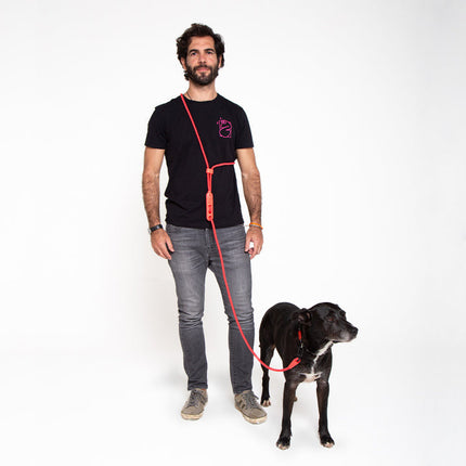 ZeeDog Hands-Free Leash - Neon Coral